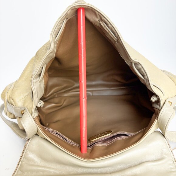 Sharif Shoulder Bag Messenger 80s Retro Snake Skin Leather Fringe Boho - Picture 9 of 10